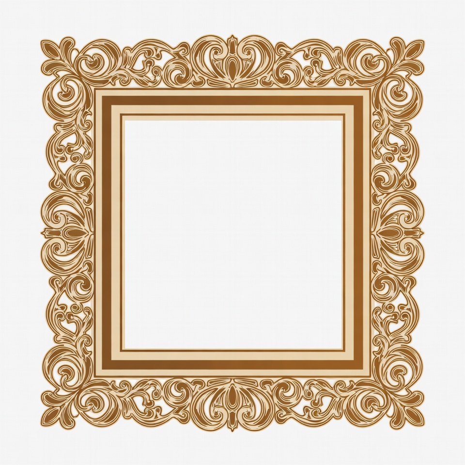 Ornate Golden Picture Frame Ornate Golden Picture Frame