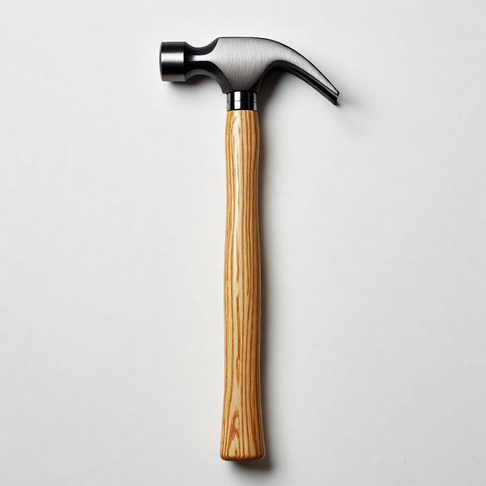 Claw Hammer on White Background Claw Hammer on White Background
