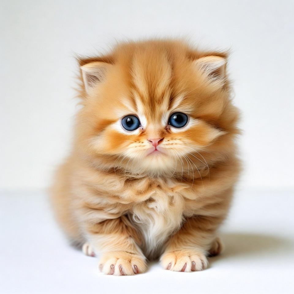 Cute orange British Shorthair kitten Cute orange British Shorthair kitten