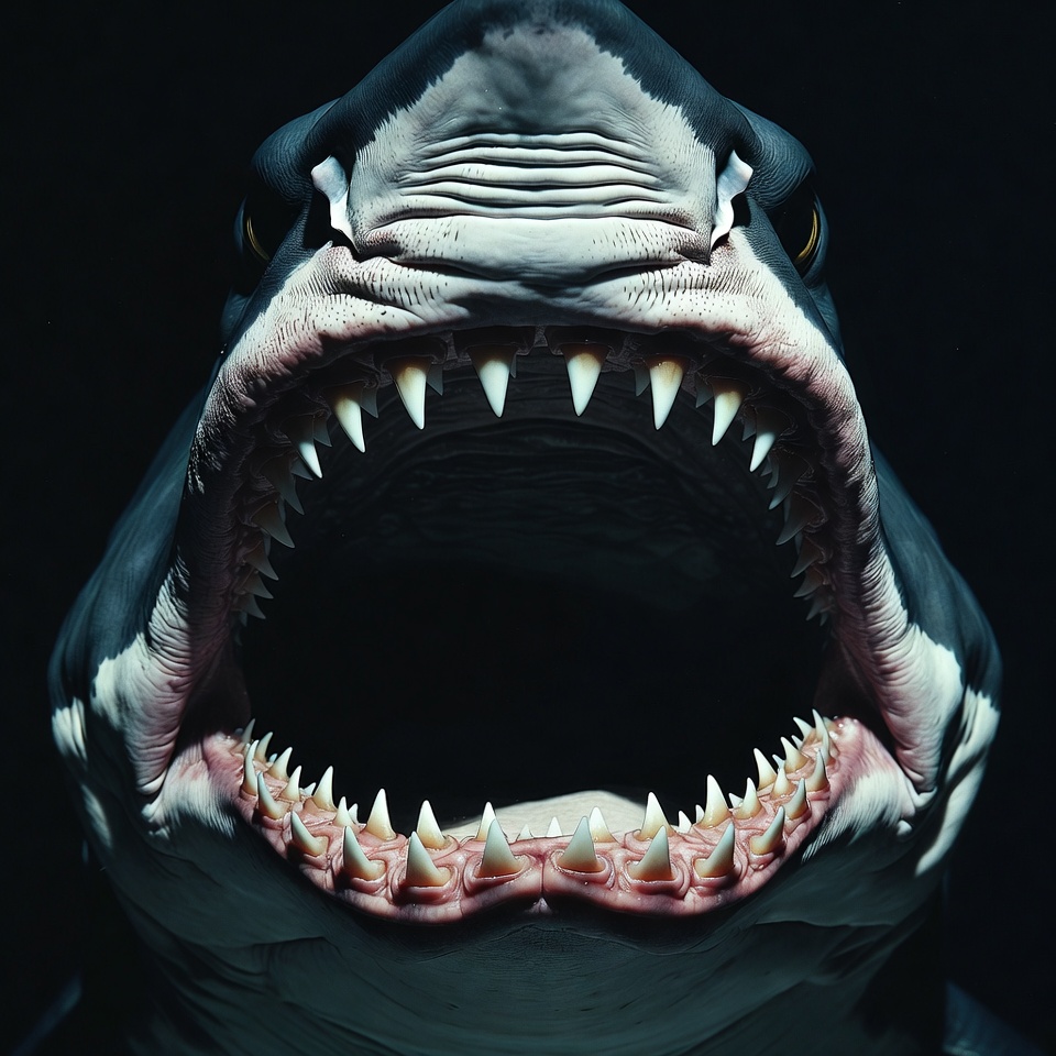Great White Shark with Open Mouth Great White Shark with Open Mouth