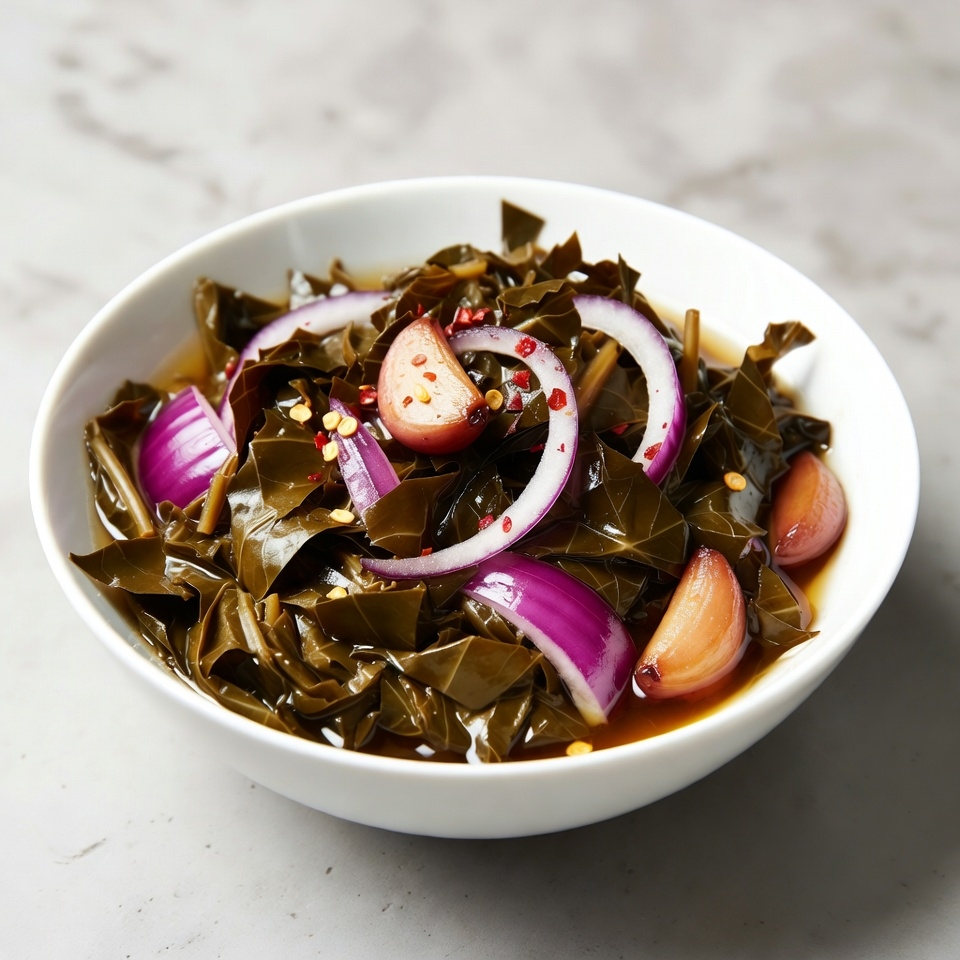 Collard Greens with Onions and Peppers Collard Greens with Onions and Peppers