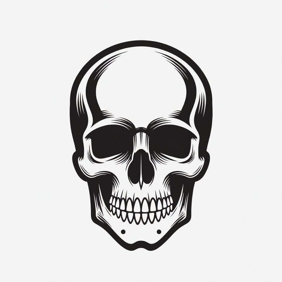 Black Skull Illustration Black Skull Illustration