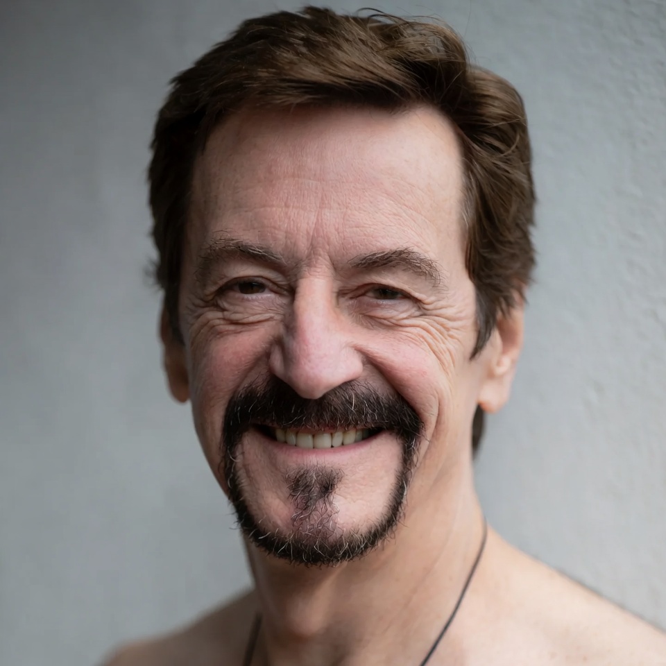 Smiling man with goatee Smiling man with goatee