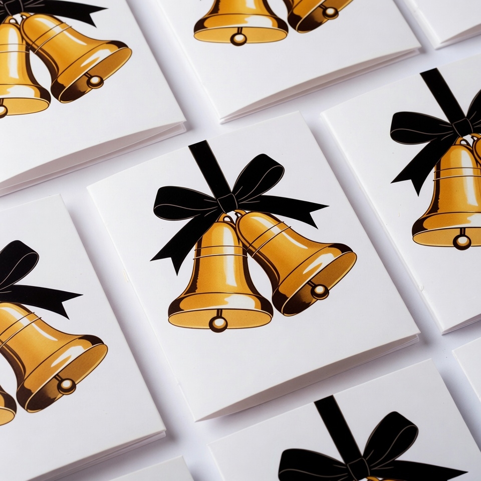 Golden Bells with Black Bows Golden Bells with Black Bows