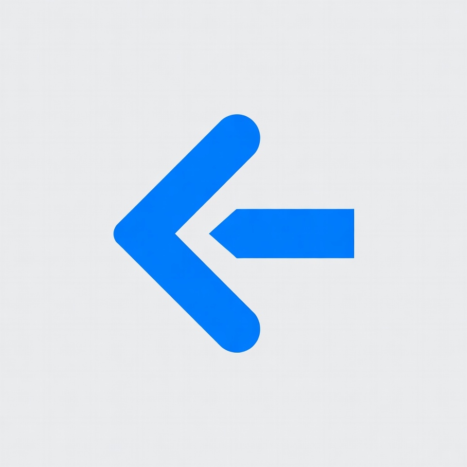 Blue Left Arrow Icon Blue Left Arrow Icon