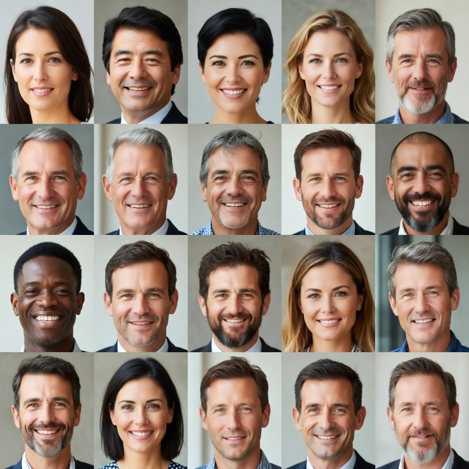 Diverse Professional Headshots Grid Diverse Professional Headshots Grid