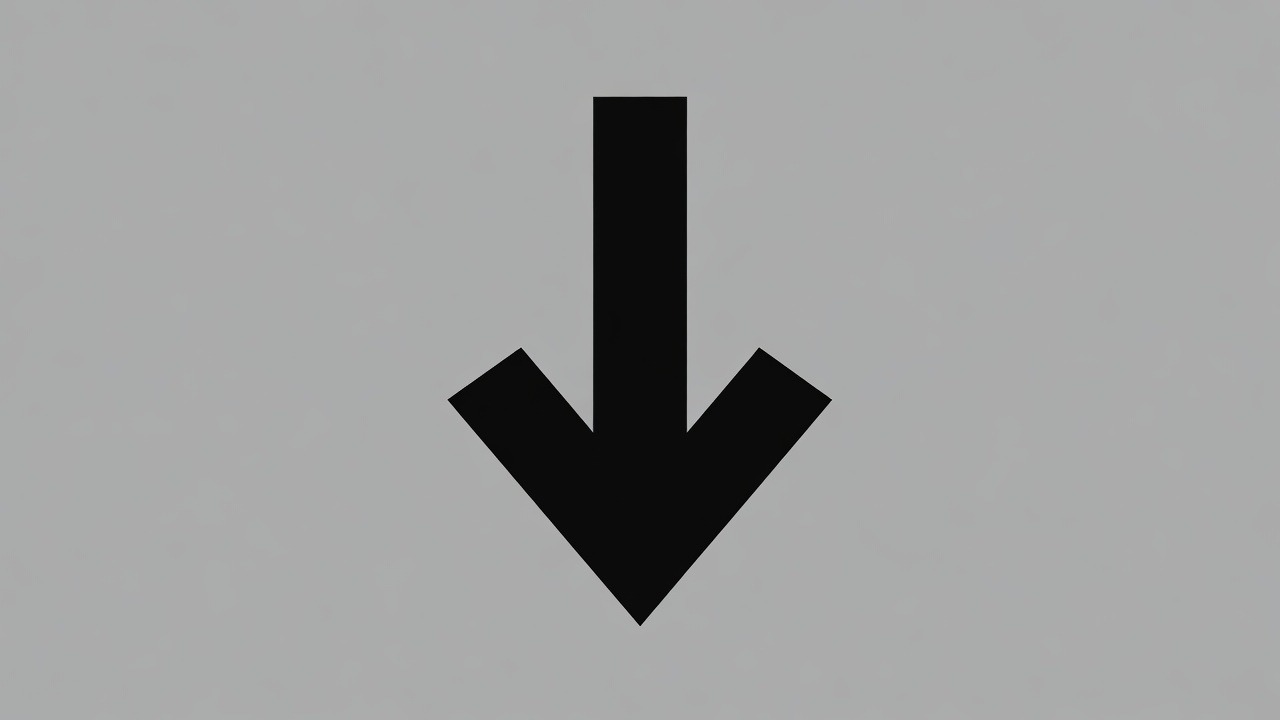 Black Down Arrow Icon Black Down Arrow Icon