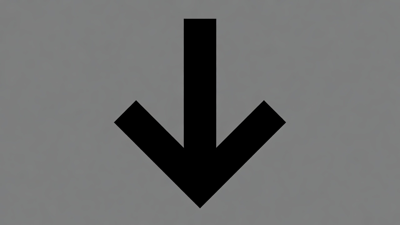 Black Down Arrow Icon Black Down Arrow Icon