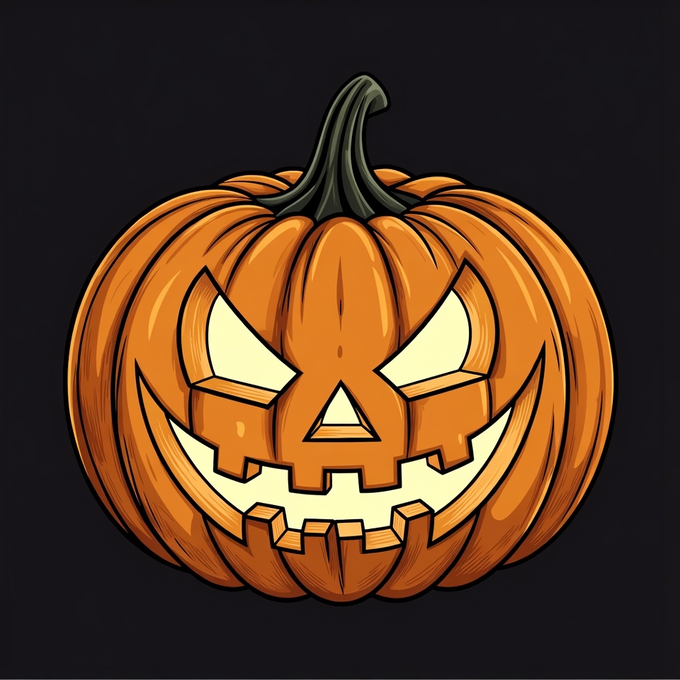 Jack-o'-lantern pumpkin illustration Jack-o'-lantern pumpkin illustration