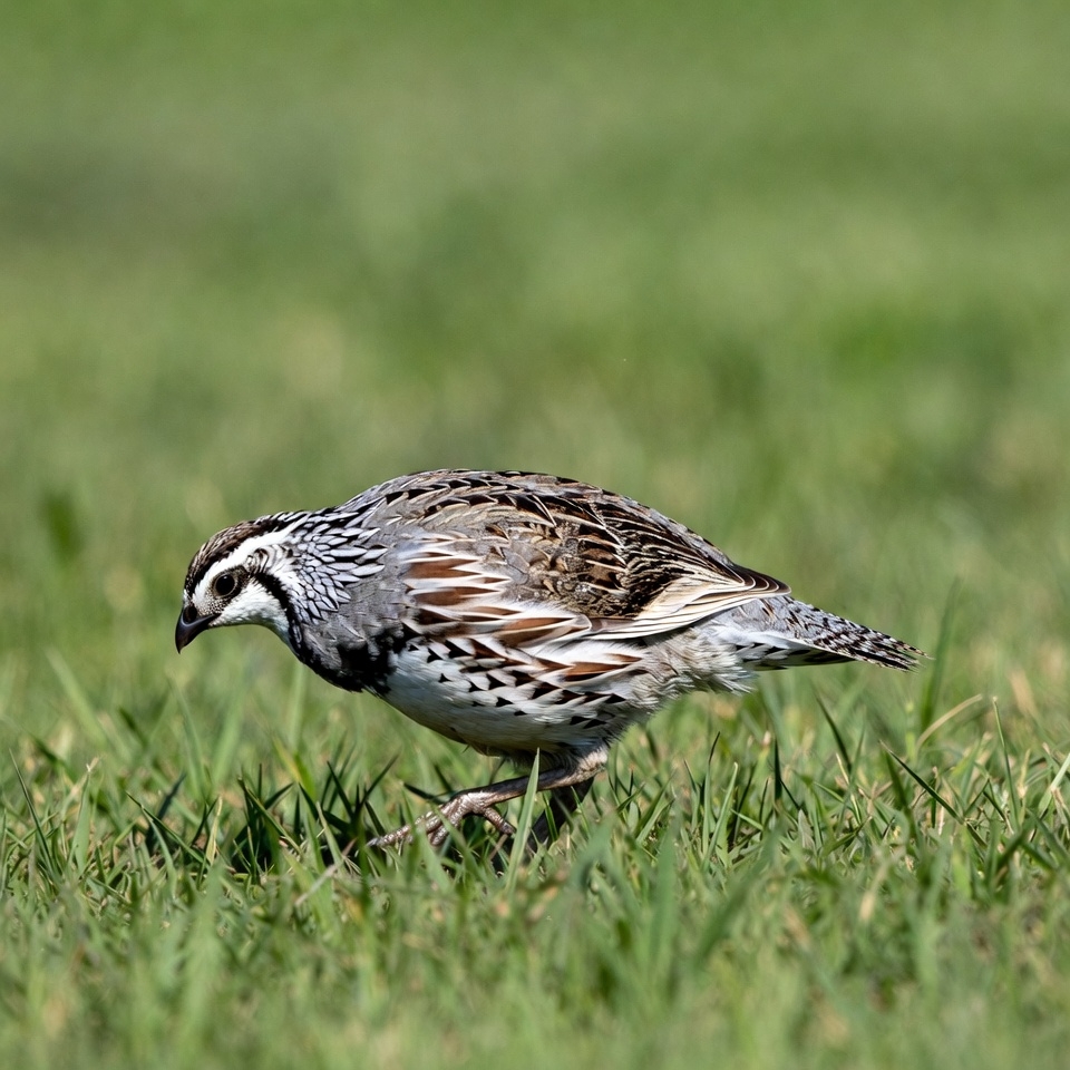 Scaled Quail walking in grass Scaled Quail walking in grass
