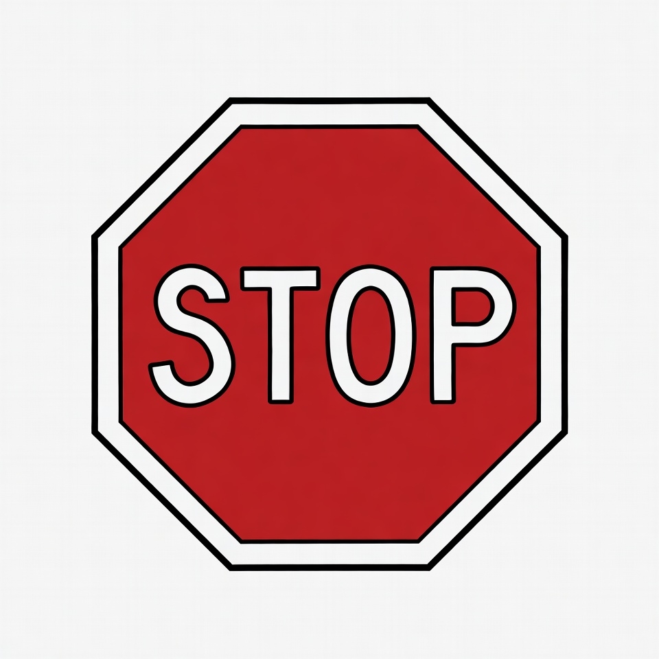 Red Stop Sign Red Stop Sign