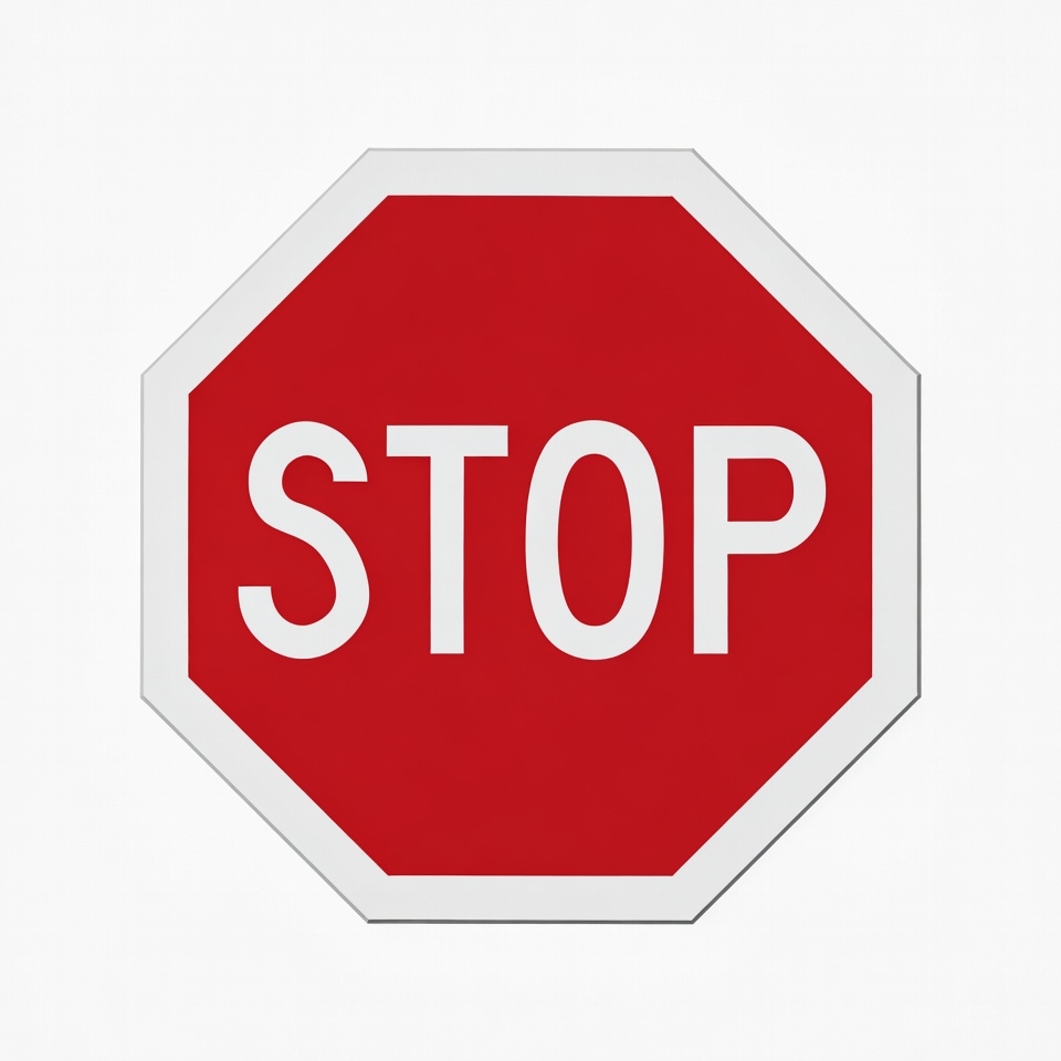 Red Stop Sign Red Stop Sign