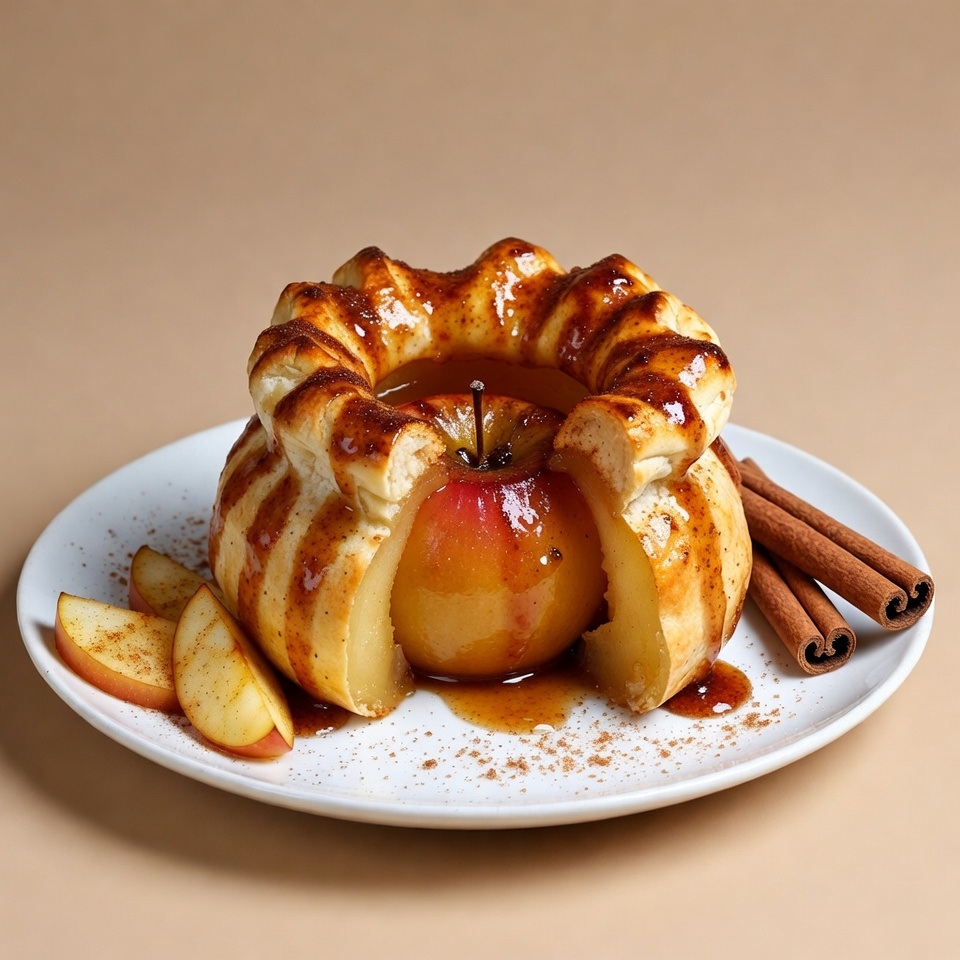 Baked Apple in Pastry with Cinnamon Baked Apple in Pastry with Cinnamon