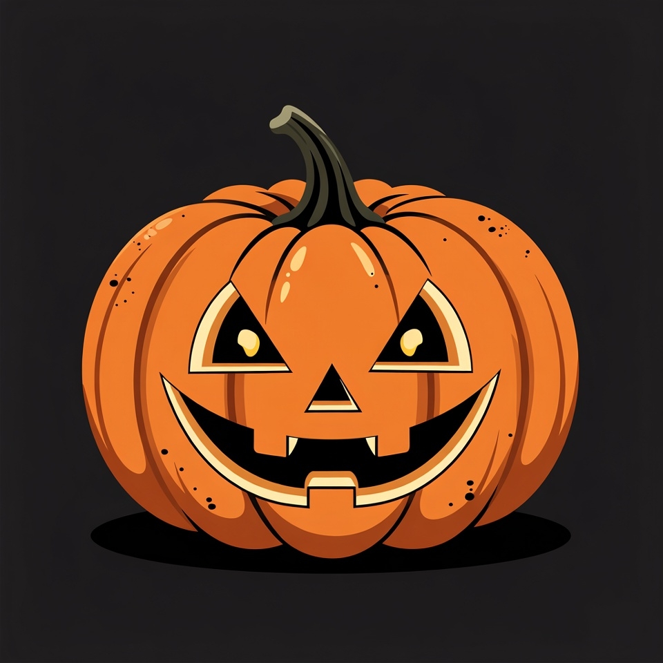 Jack-o'-lantern pumpkin illustration Jack-o'-lantern pumpkin illustration