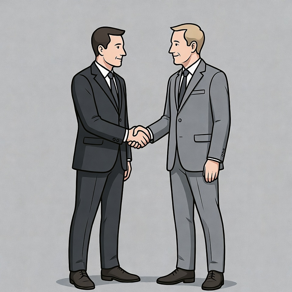 Two businessmen shaking hands Two businessmen shaking hands