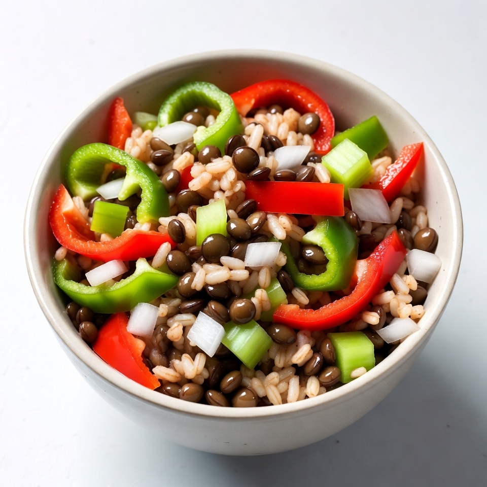 Bowl of Black Bean Brown Rice Salad Bowl of Black Bean Brown Rice Salad