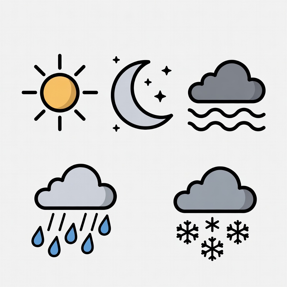 Weather Icons Set Weather Icons Set