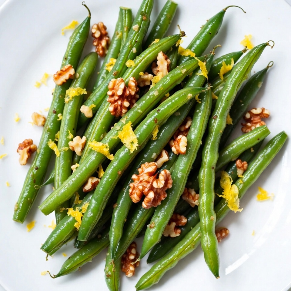 Green Beans with Walnuts and Lemon Zest Green Beans with Walnuts and Lemon Zest