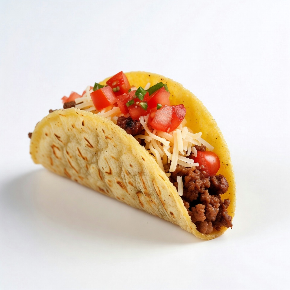 Beef Taco with Tomatoes and Cheese Beef Taco with Tomatoes and Cheese