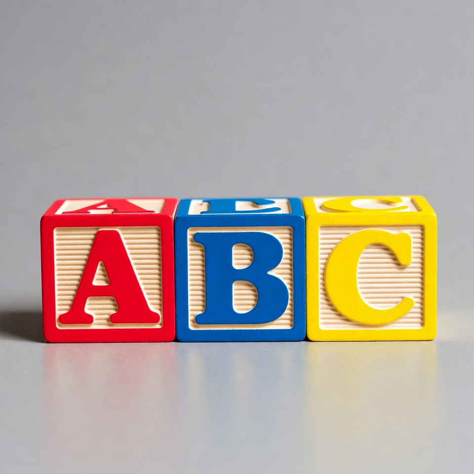 Red Blue Yellow ABC Blocks Red Blue Yellow ABC Blocks