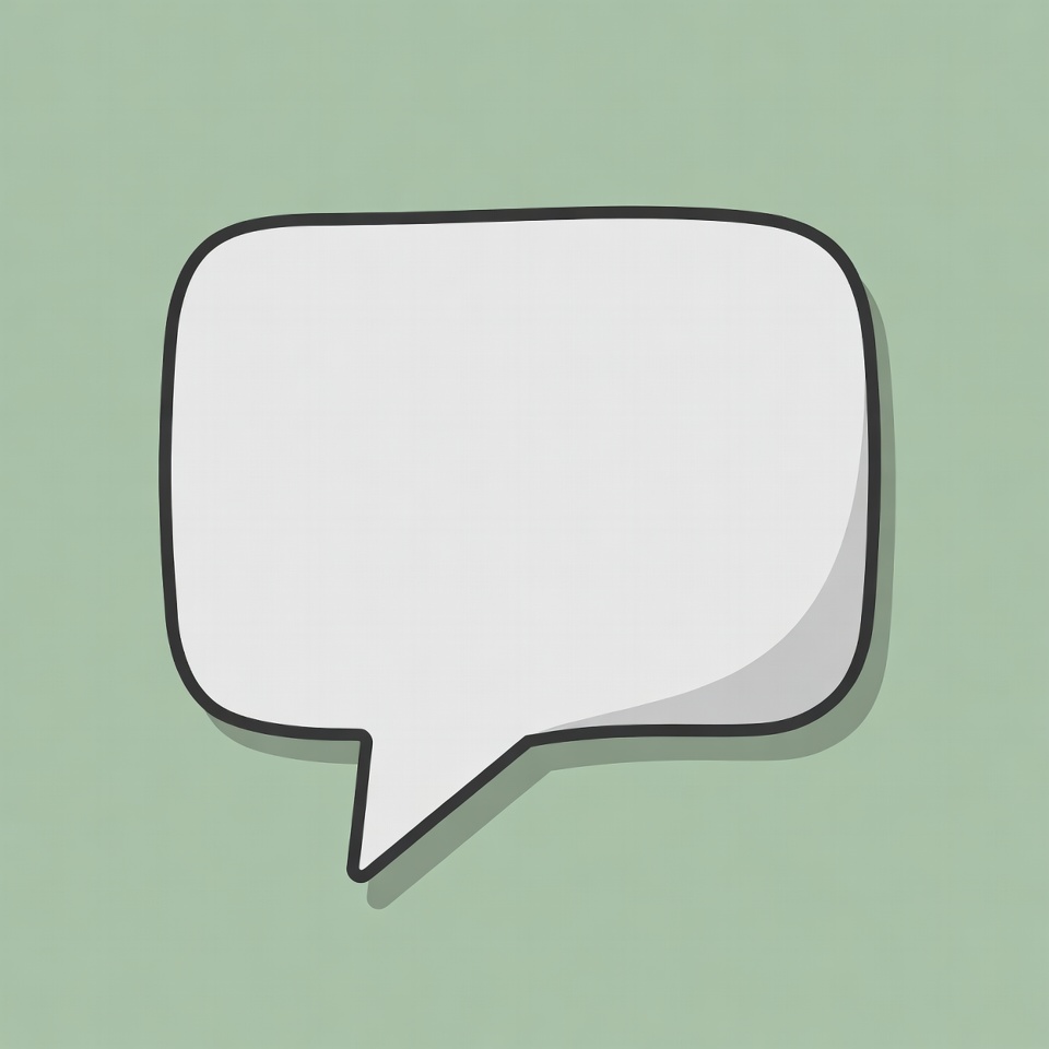 Blank Speech Bubble Illustration Blank Speech Bubble Illustration