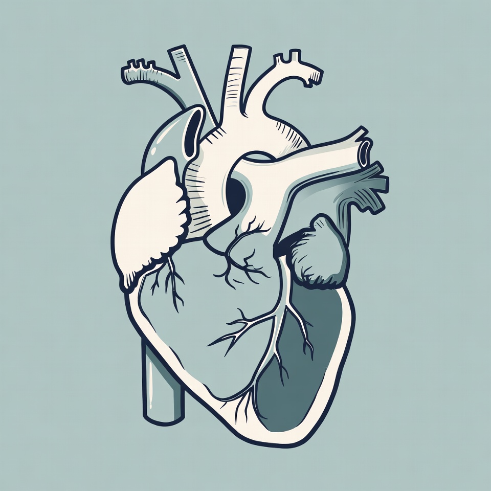 Illustrated Human Heart Anatomy Illustrated Human Heart Anatomy