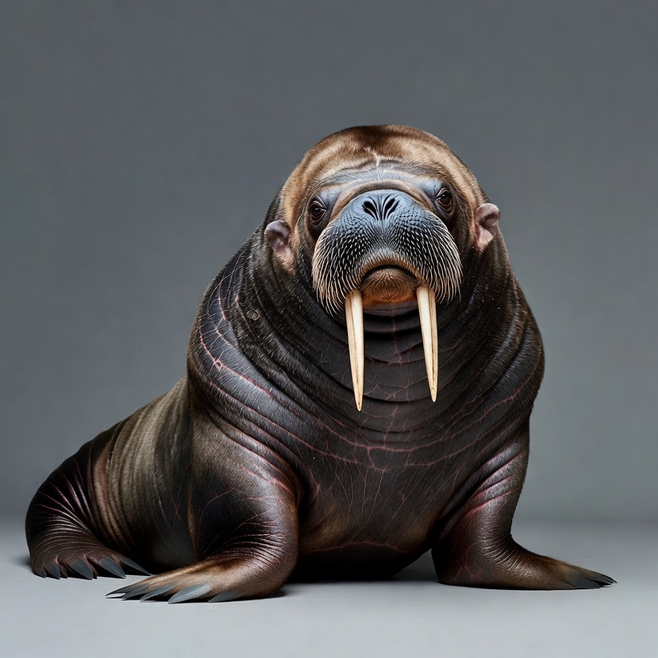 Walrus with long tusks Walrus with long tusks
