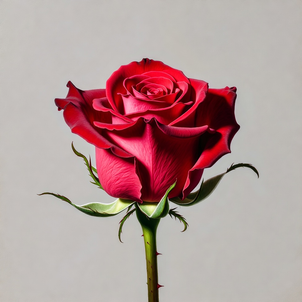 Red Rose with Stem Red Rose with Stem