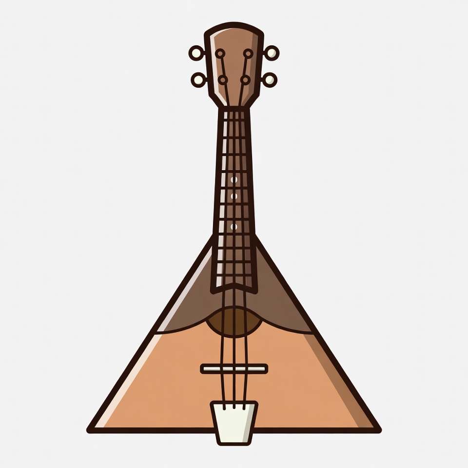 Cartoon Ukulele Illustration Cartoon Ukulele Illustration