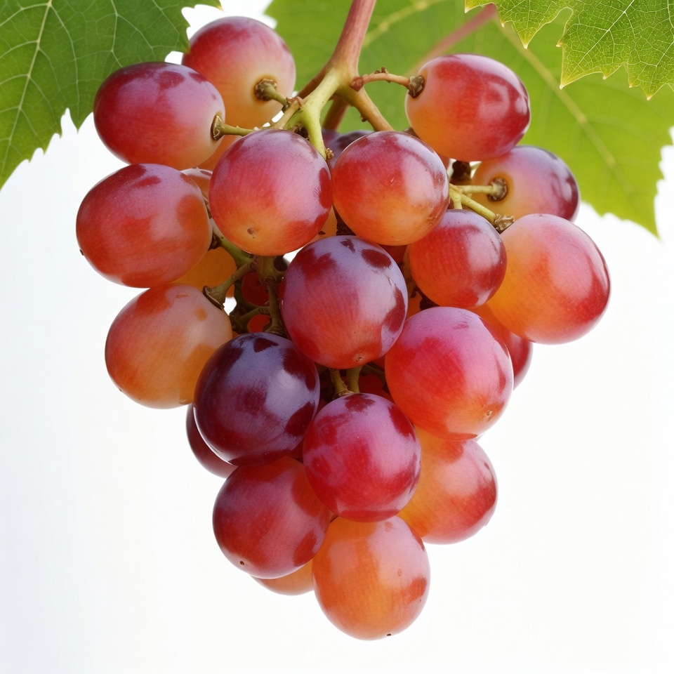 Bunch of red grapes on vine Bunch of red grapes on vine