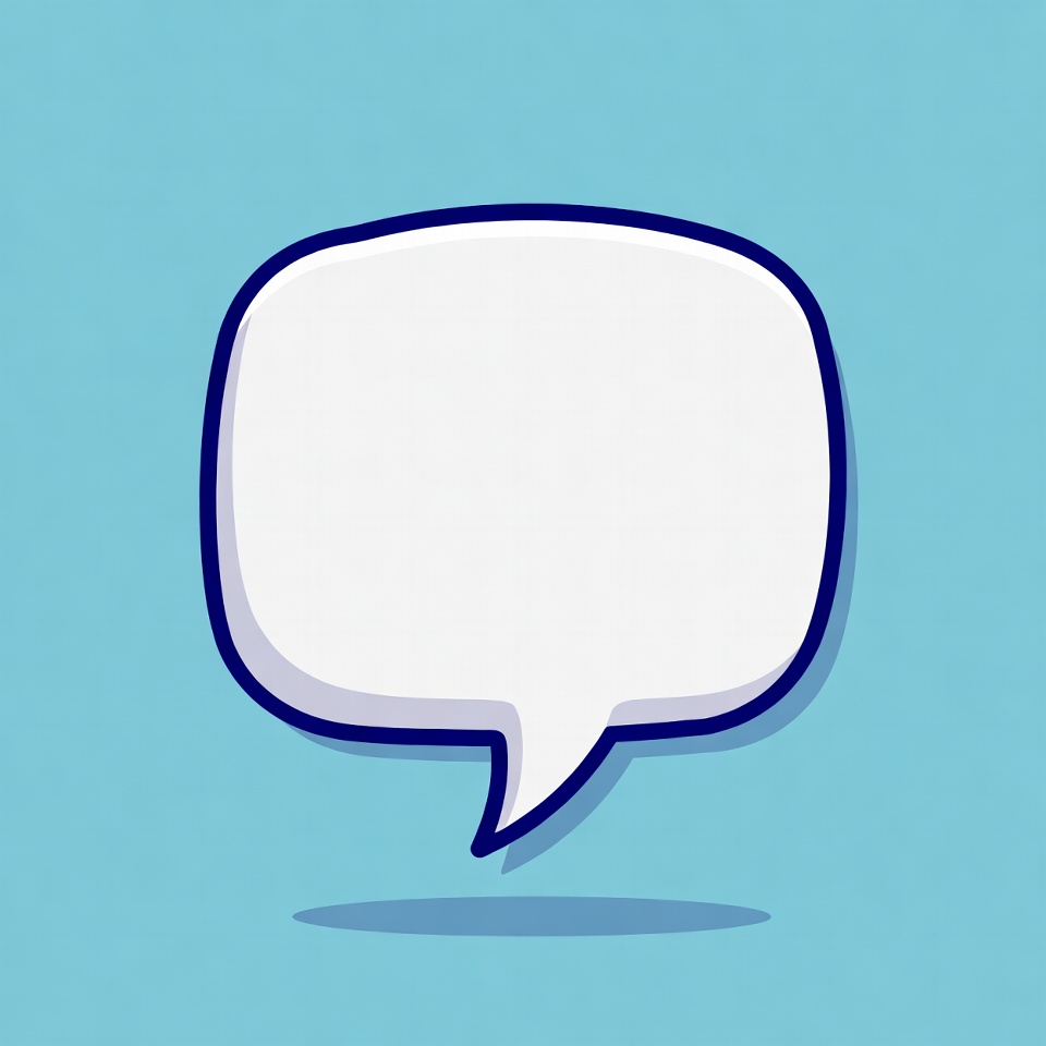 Blank Speech Bubble Illustration Blank Speech Bubble Illustration
