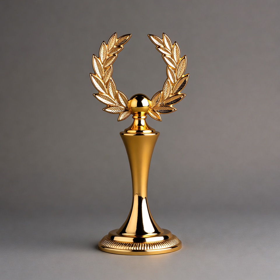 Golden Laurel Wreath Trophy Golden Laurel Wreath Trophy