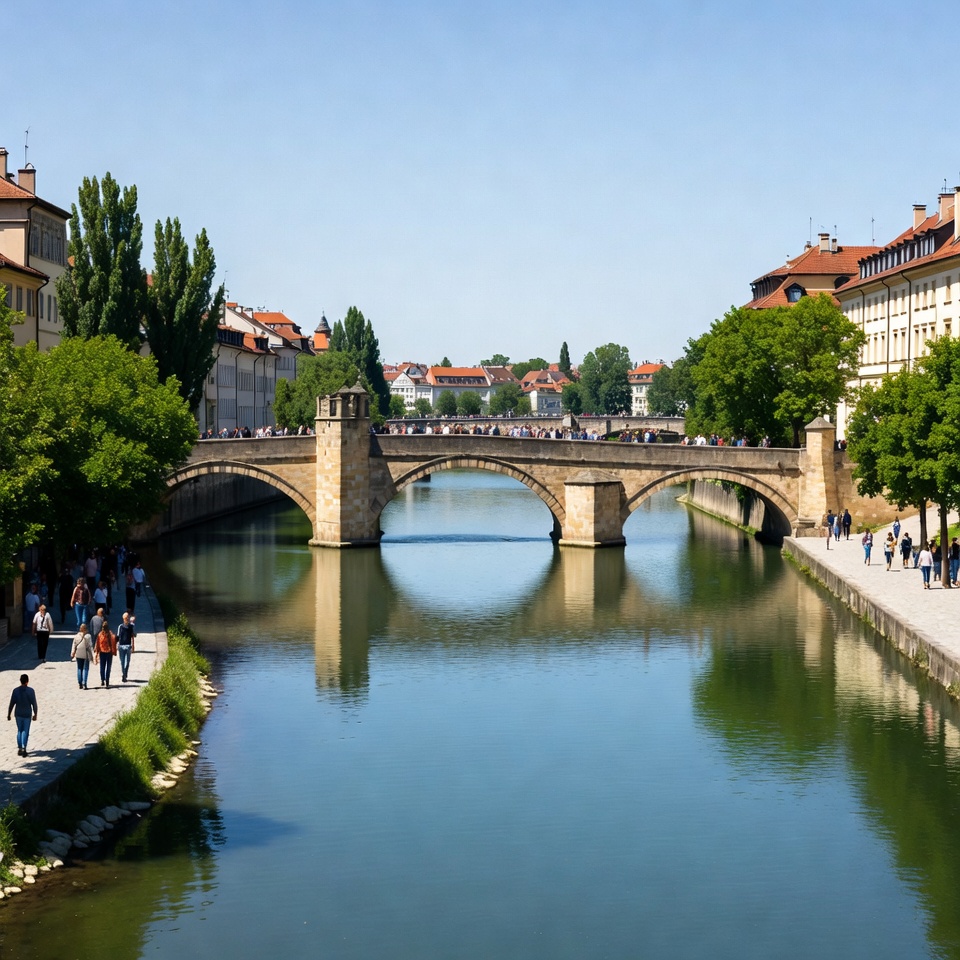 Charles Bridge over Vltava River Prague Charles Bridge over Vltava River Prague