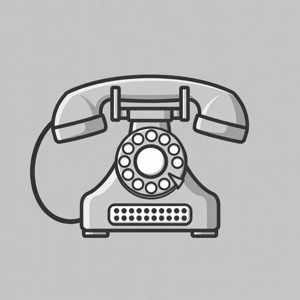 Vintage Rotary Phone Illustration Vintage Rotary Phone Illustration