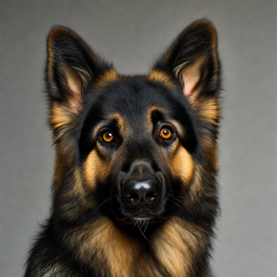 German Shepherd close-up portrait German Shepherd close-up portrait