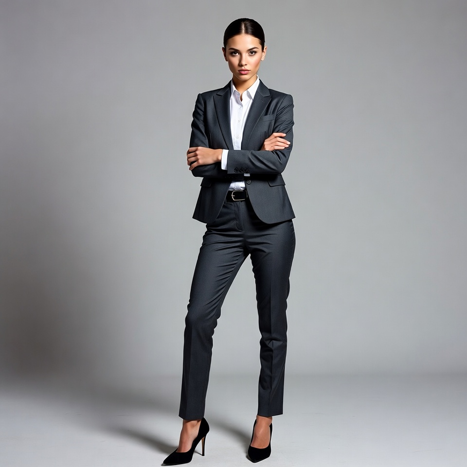 Business woman with arms crossed Business woman with arms crossed