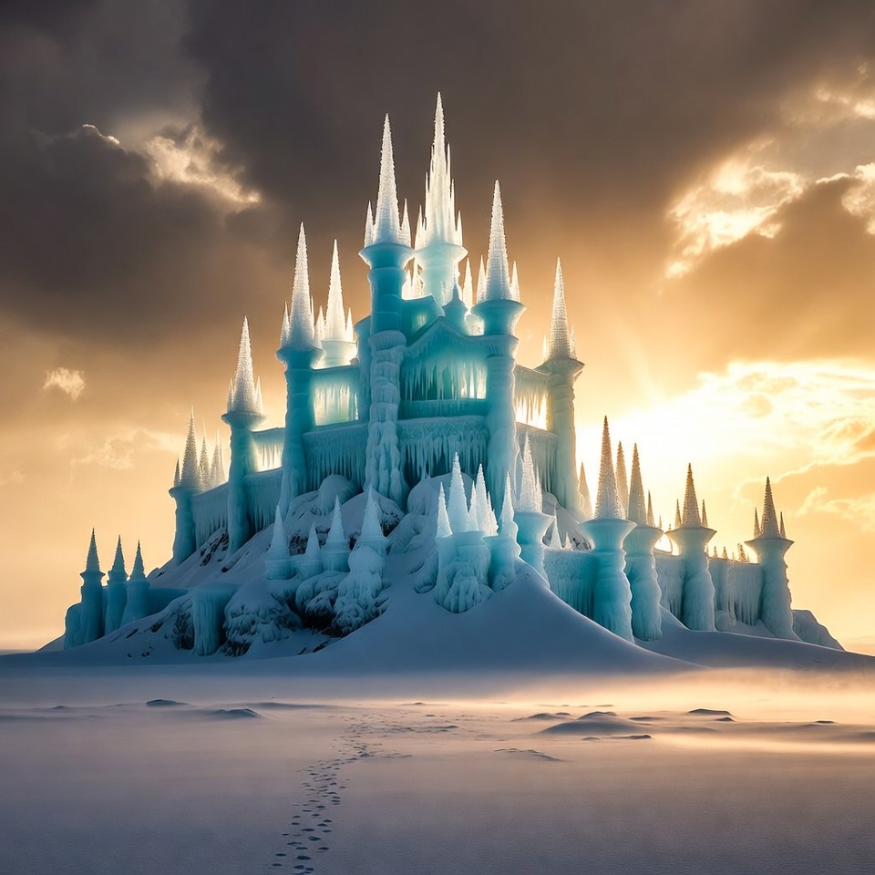 Ice Castle on Snowy Island Ice Castle on Snowy Island