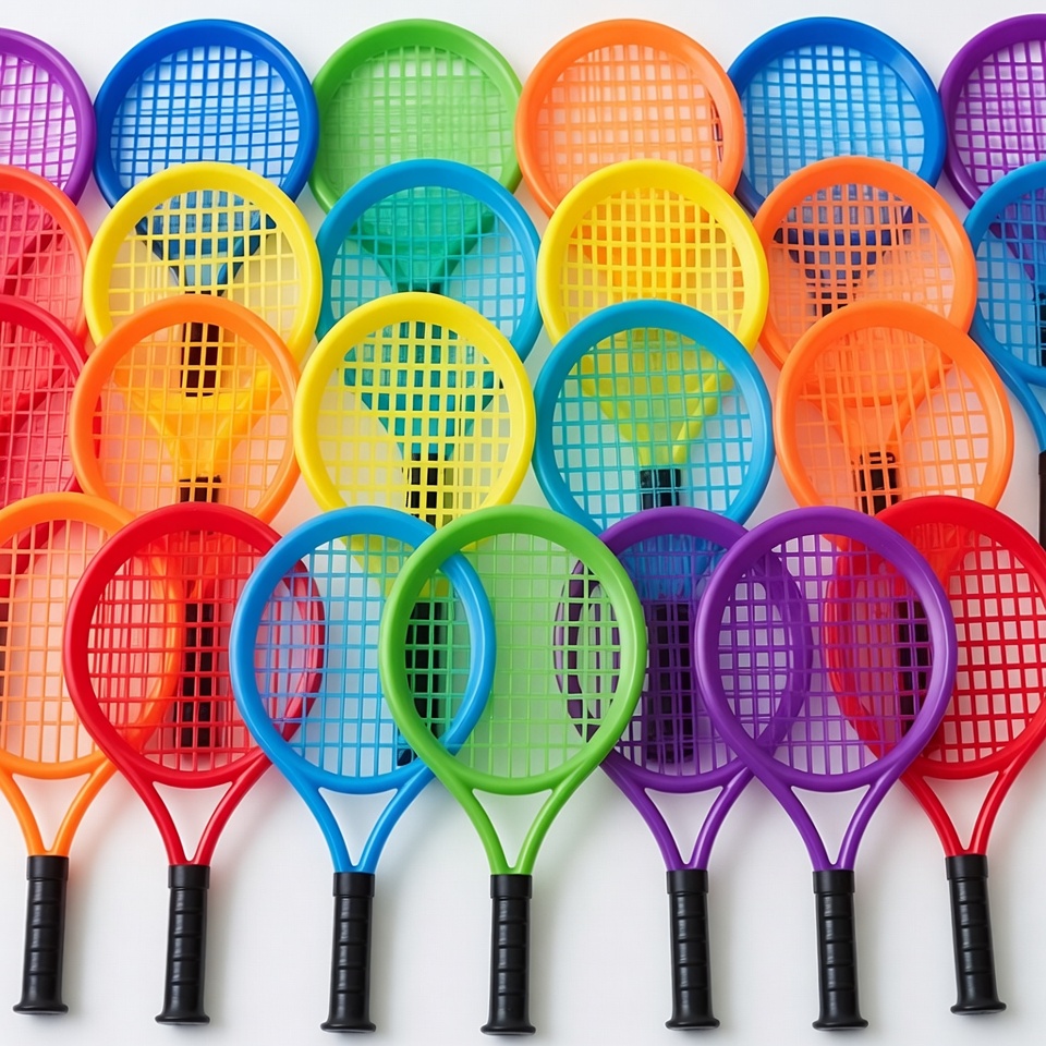 Colorful Plastic Tennis Rackets Colorful Plastic Tennis Rackets