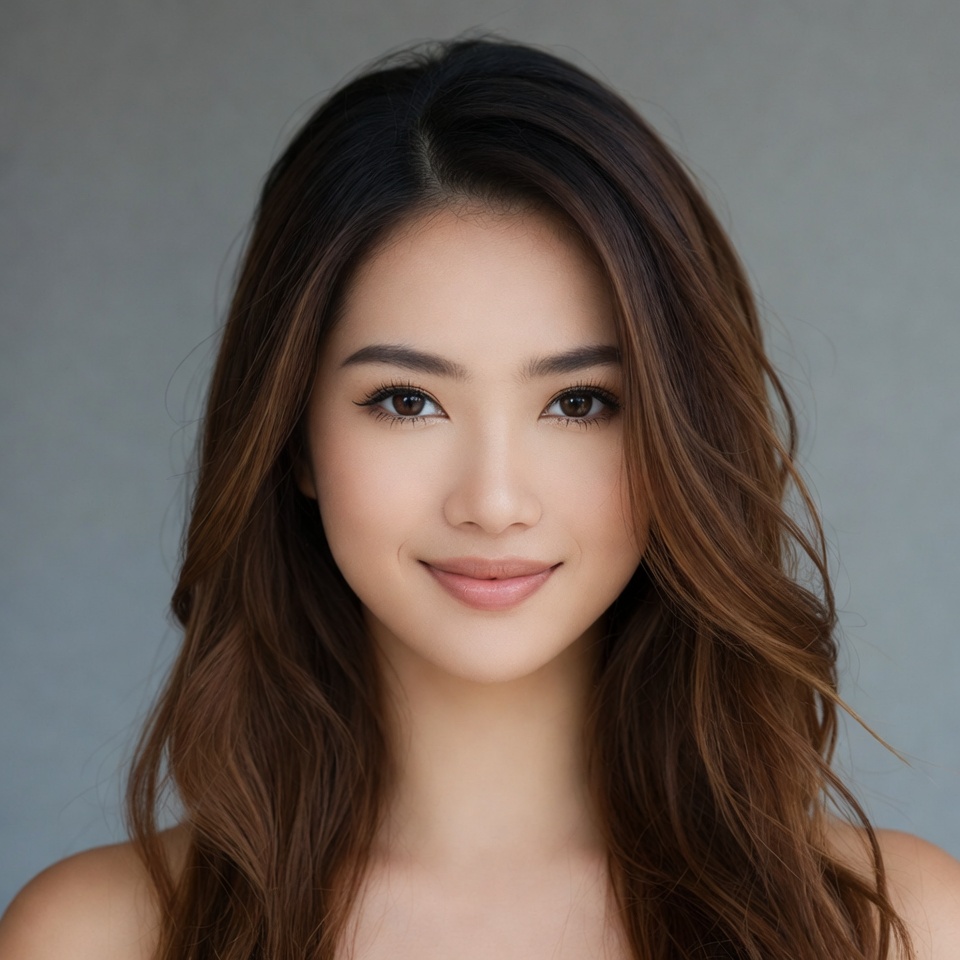 Beautiful Asian woman smiling Beautiful Asian woman smiling