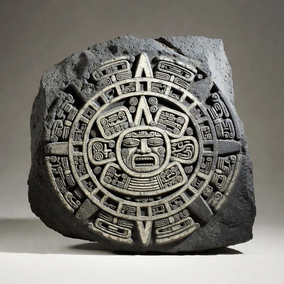 Aztec Sun Stone Carving Aztec Sun Stone Carving