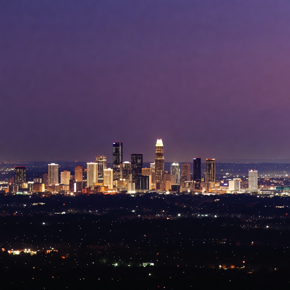 Charlotte Skyline at Twilight Charlotte Skyline at Twilight