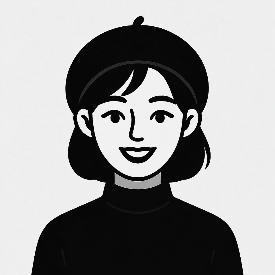 Smiling Asian woman wearing beret Smiling Asian woman wearing beret