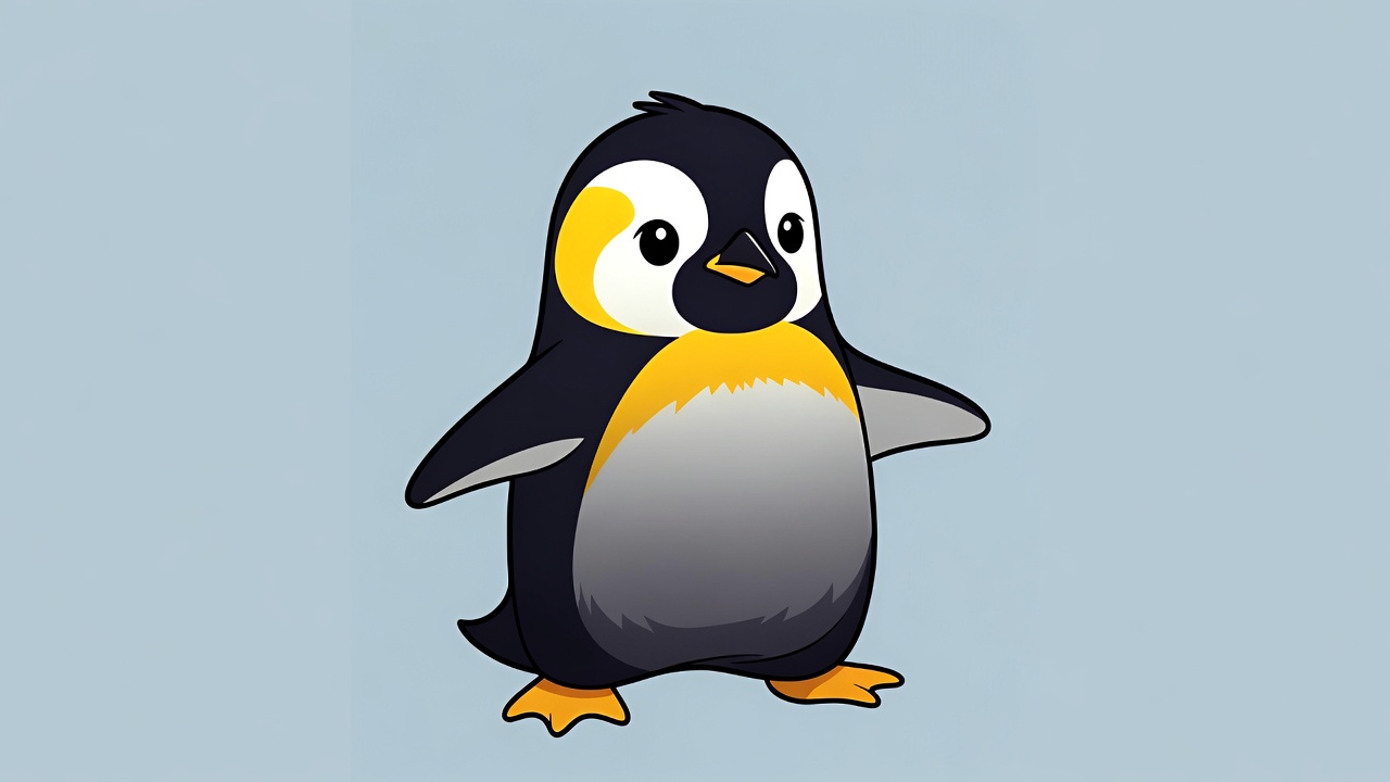 Cute cartoon baby penguin Cute cartoon baby penguin