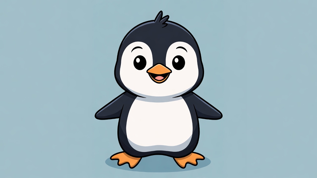 Cute cartoon penguin illustration Cute cartoon penguin illustration