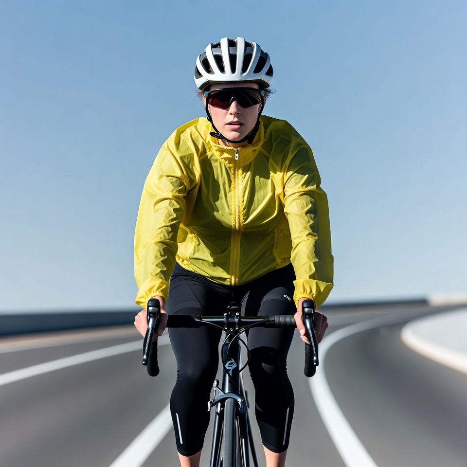 Woman cycling on road bike Woman cycling on road bike
