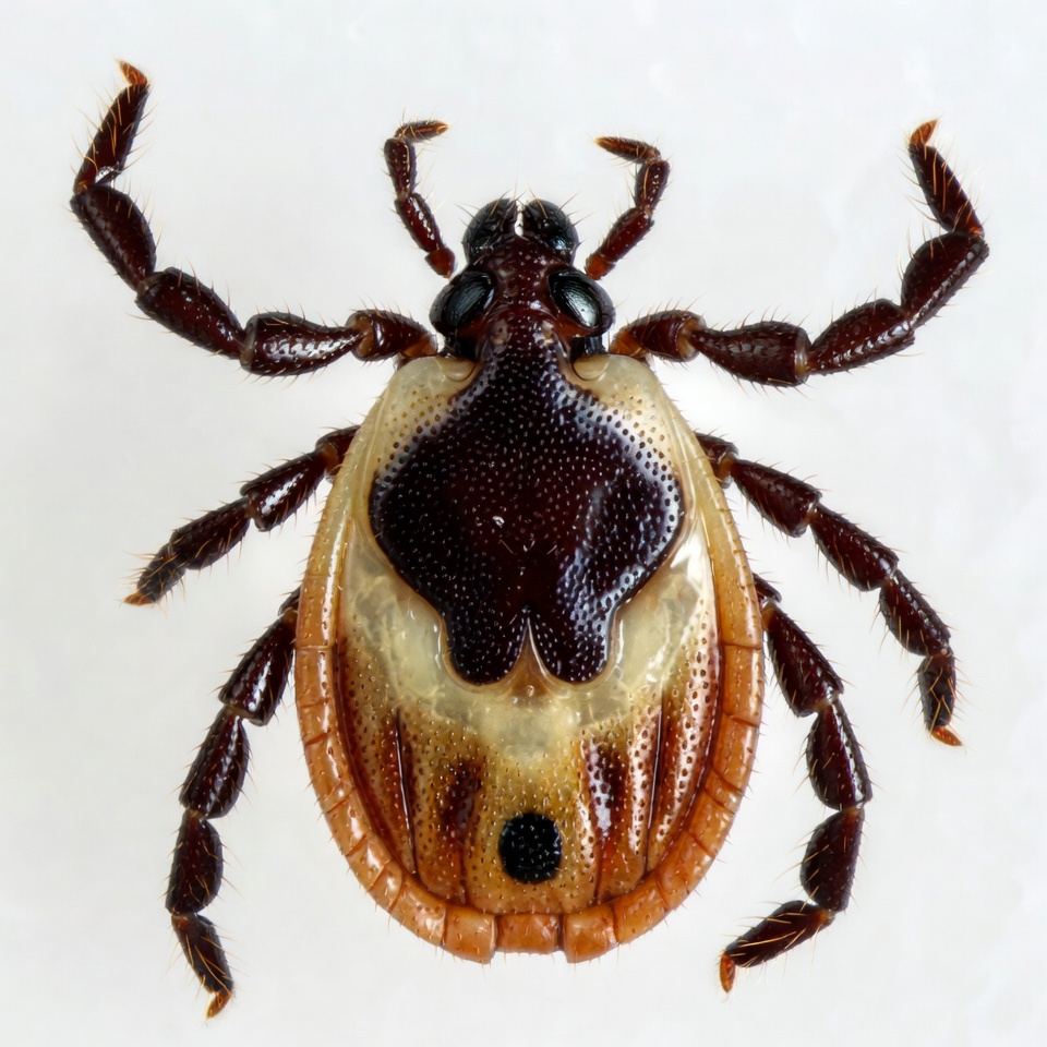 Closeup of engorged tick Closeup of engorged tick