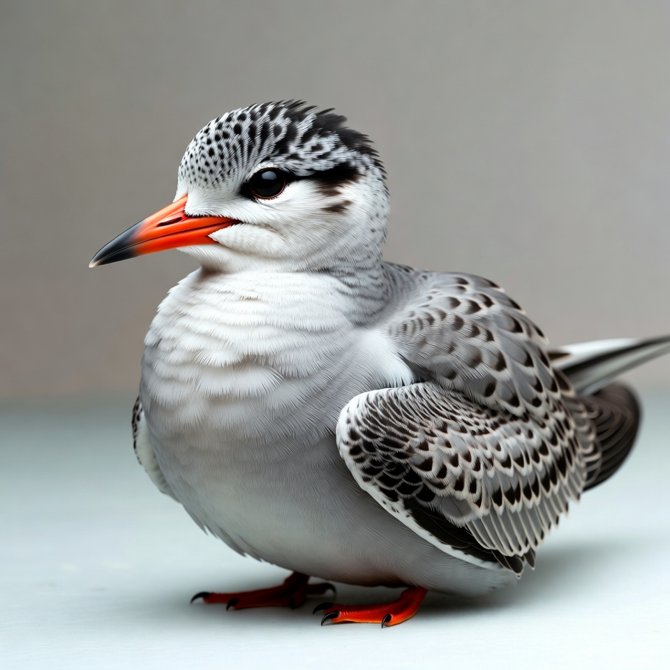 Cute Little Tern Chick Standing Cute Little Tern Chick Standing