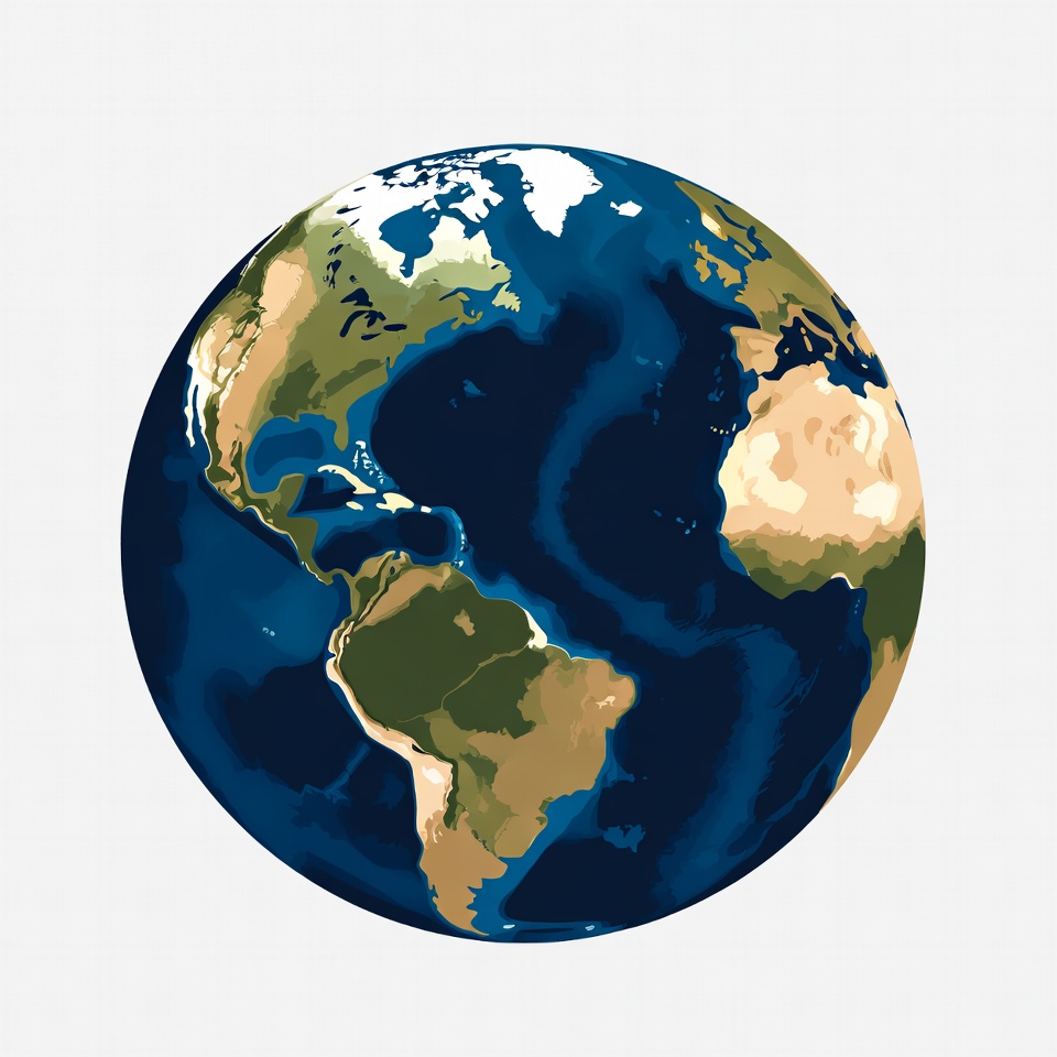 Earth Globe Illustration Earth Globe Illustration