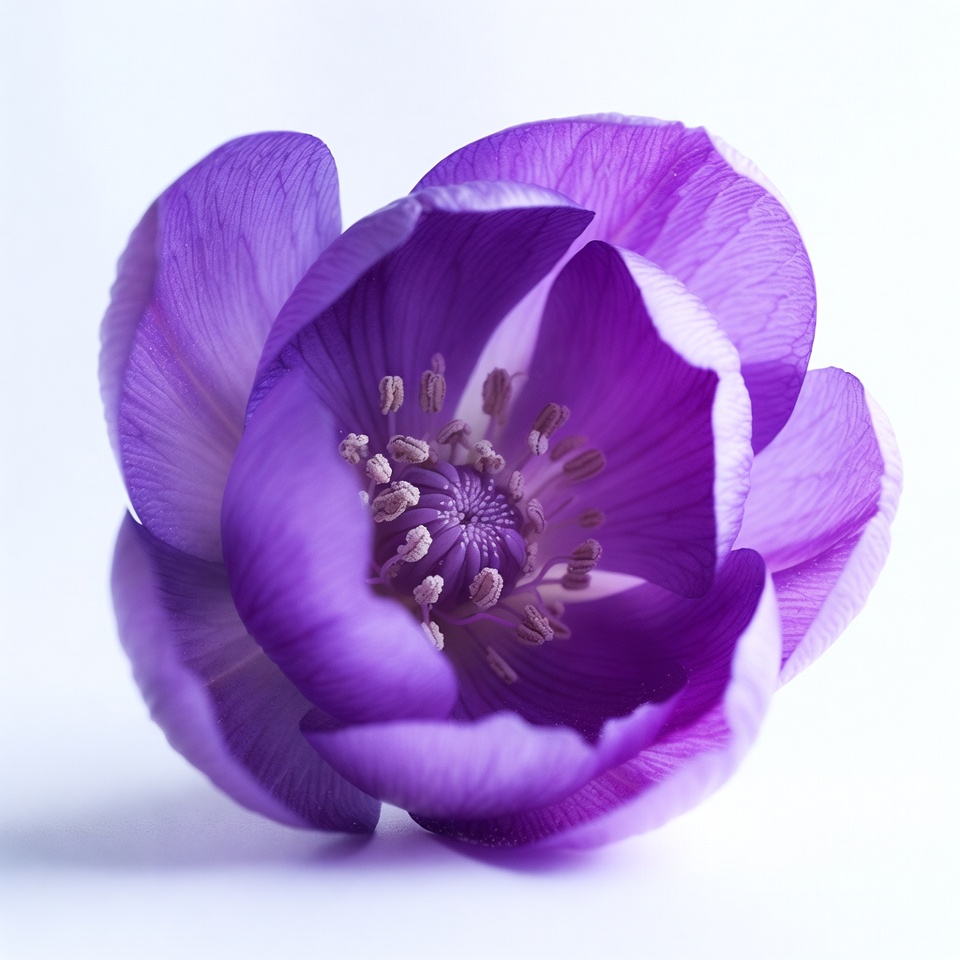 Purple Anemone Flower Bloom Purple Anemone Flower Bloom