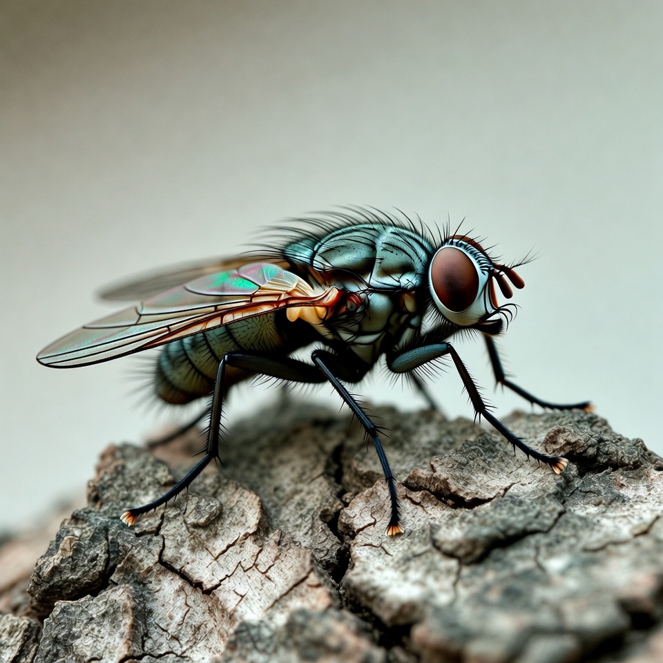 Green Fly on Rock Green Fly on Rock